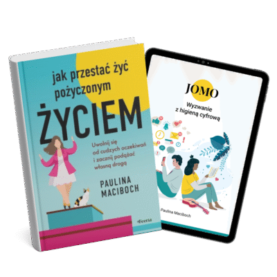 pakiet książka jak przestać żyć pożyczonym życiem wyzwanie z higieną cyfrową jomo